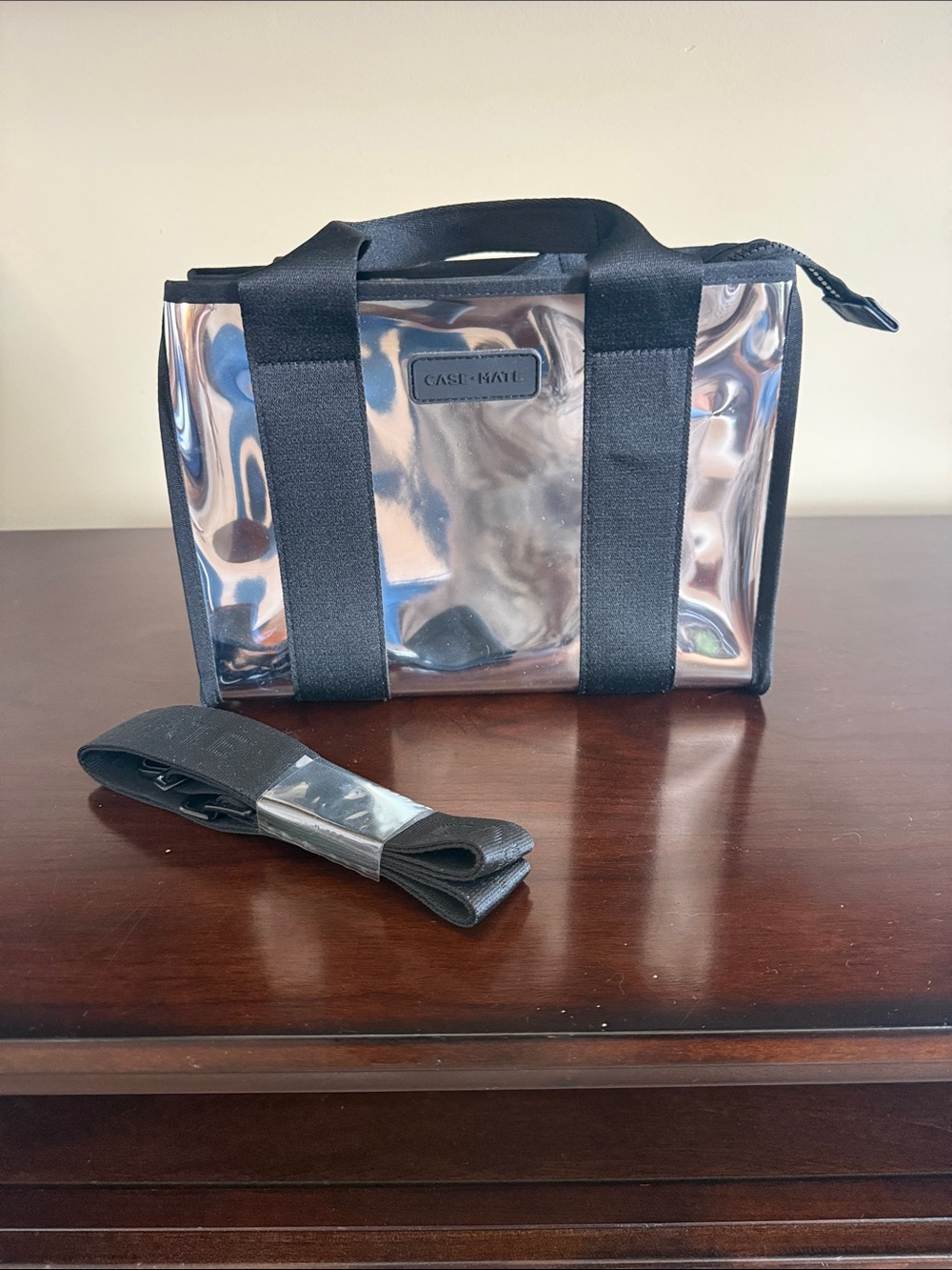 Case Mate Silver Metallic Mini Tote